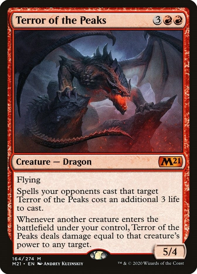 Image for Terror of the Peaks (164) (Core Set 2021) - Magic: The Gathering