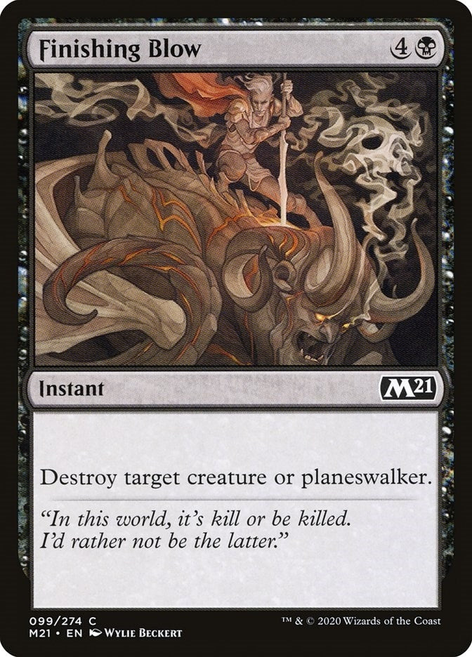 Image for Finishing Blow (99) (Core Set 2021) - Magic: The Gathering