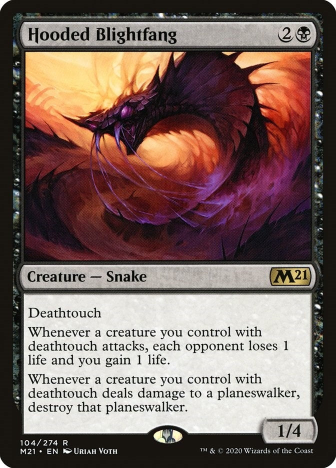 Hooded Blightfang (104) (Core Set 2021)