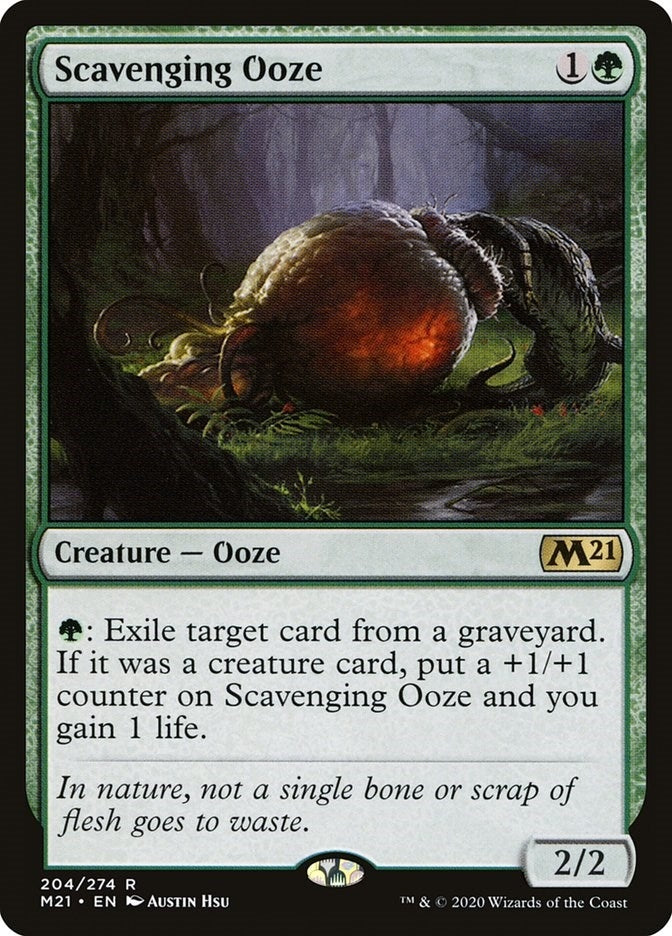 Image for Scavenging Ooze (204) (Core Set 2021) - Magic: The Gathering