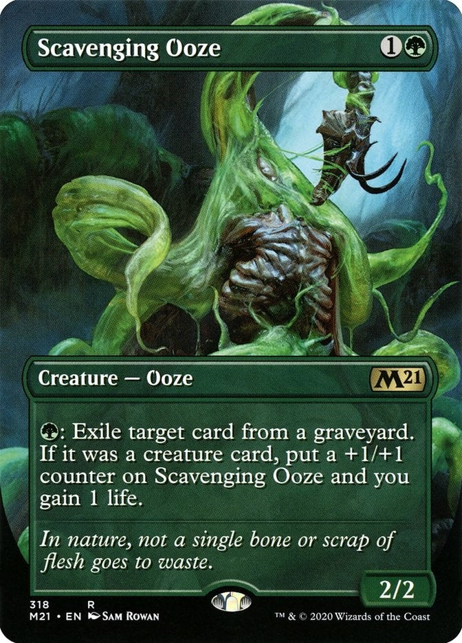 Image for Scavenging Ooze (Alternate Art) (318) (Core Set 2021) - Magic: The Gathering