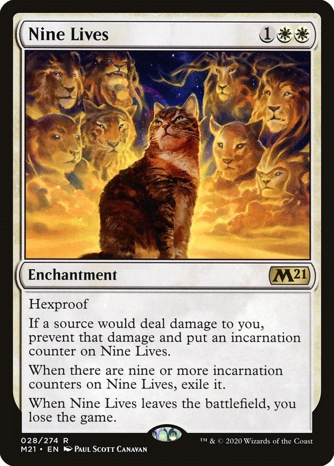 Image for Nine Lives (28) (Core Set 2021) - Magic: The Gathering