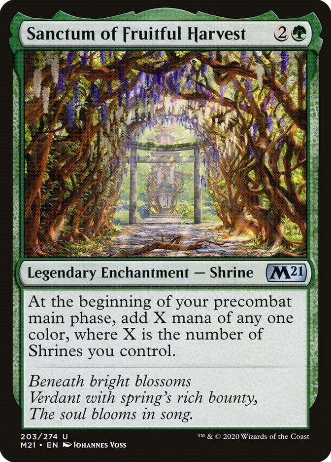 Image for Sanctum of Fruitful Harvest (203) (Core Set 2021) - Magic: The Gathering