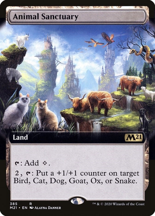 Image for Animal Sanctuary (Extended Art) (385) (Core Set 2021) - Magic: The Gathering