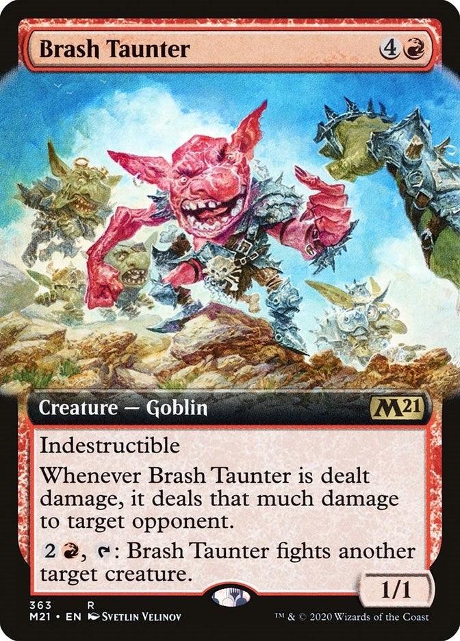 Brash Taunter (Extended Art) (363) (Core Set 2021)