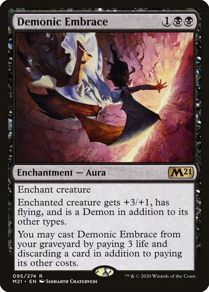 Image for Demonic Embrace (95) (Core Set 2021) - Magic: The Gathering