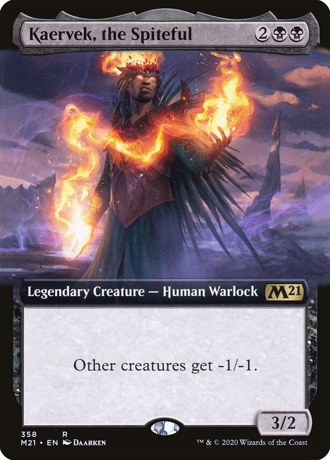 Kaervek, the Spiteful (Extended Art) (358) (Core Set 2021)