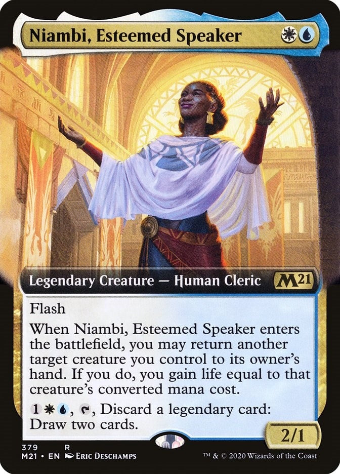 Niambi, Esteemed Speaker (Extended Art) (379) (Core Set 2021)