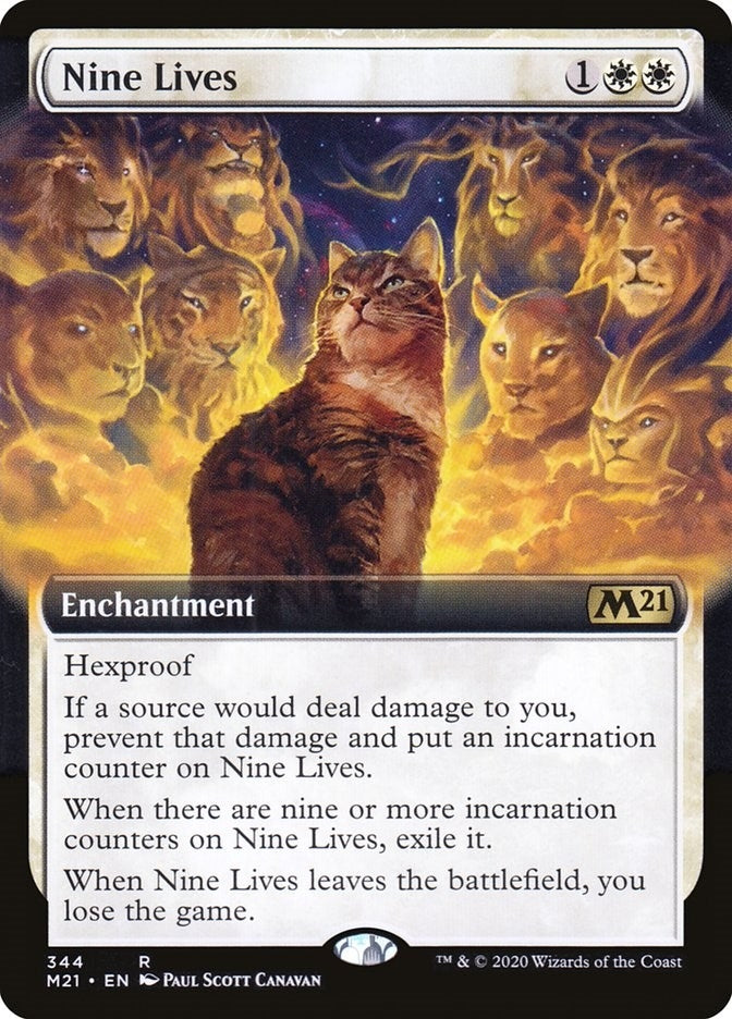 Image for Nine Lives (Extended Art) (344) (Core Set 2021) - Magic: The Gathering