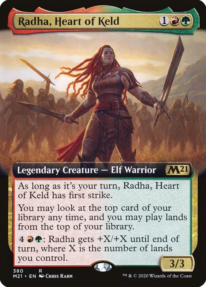 Image for Radha, Heart of Keld (Extended Art) (380) (Core Set 2021) - Magic: The Gathering