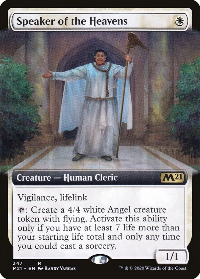 Image for Speaker of the Heavens (Extended Art) (347) (Core Set 2021) - Magic: The Gathering