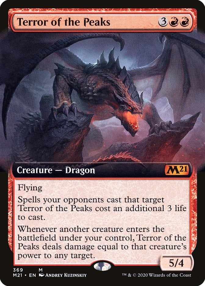 Terror of the Peaks (Extended Art) (369) (Core Set 2021)