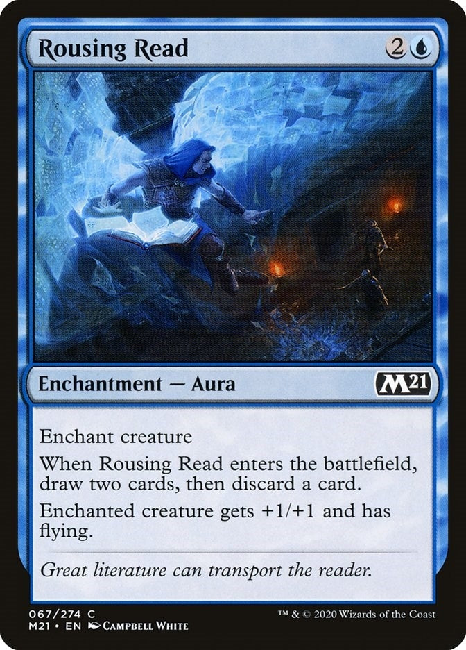 Image for Rousing Read (67) (Core Set 2021) - Magic: The Gathering
