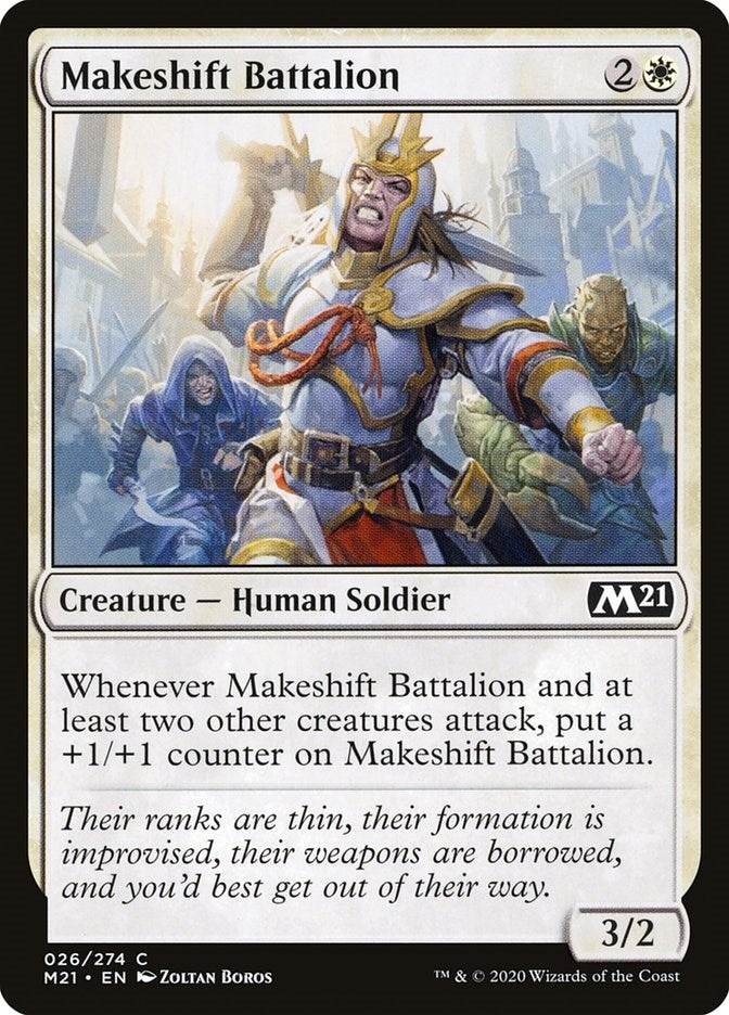 Makeshift Battalion (26) (Core Set 2021)
