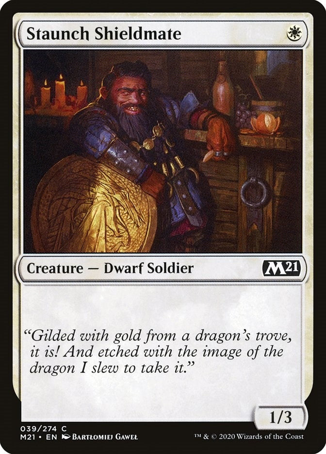 Image for Staunch Shieldmate (39) (Core Set 2021) - Magic: The Gathering