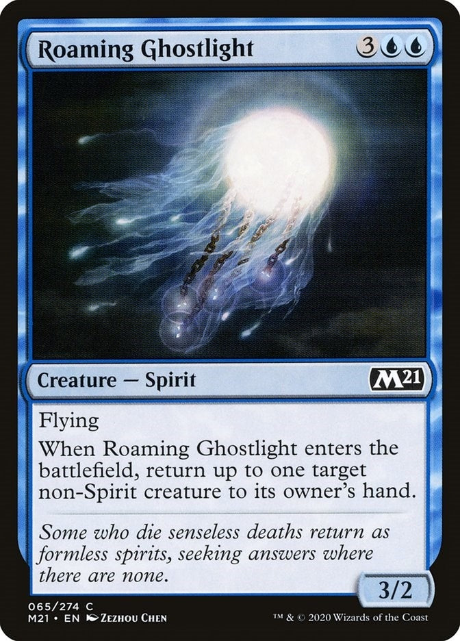 Image for Roaming Ghostlight (65) (Core Set 2021) - Magic: The Gathering