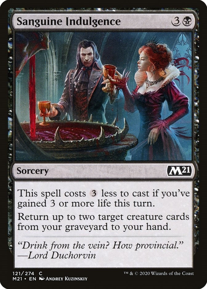 Image for Sanguine Indulgence (121) (Core Set 2021) - Magic: The Gathering