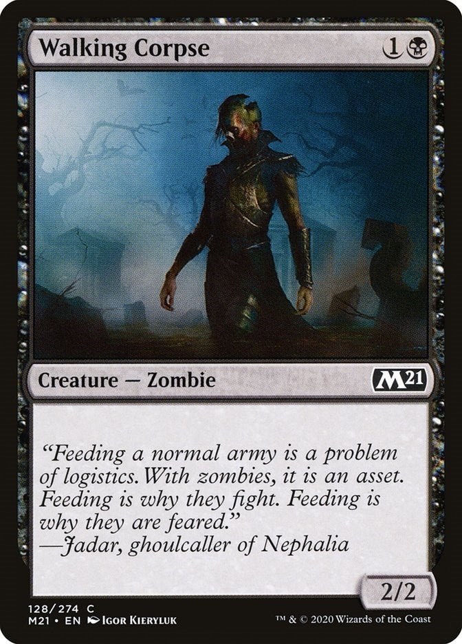 Image for Walking Corpse (128) (Core Set 2021) - Magic: The Gathering