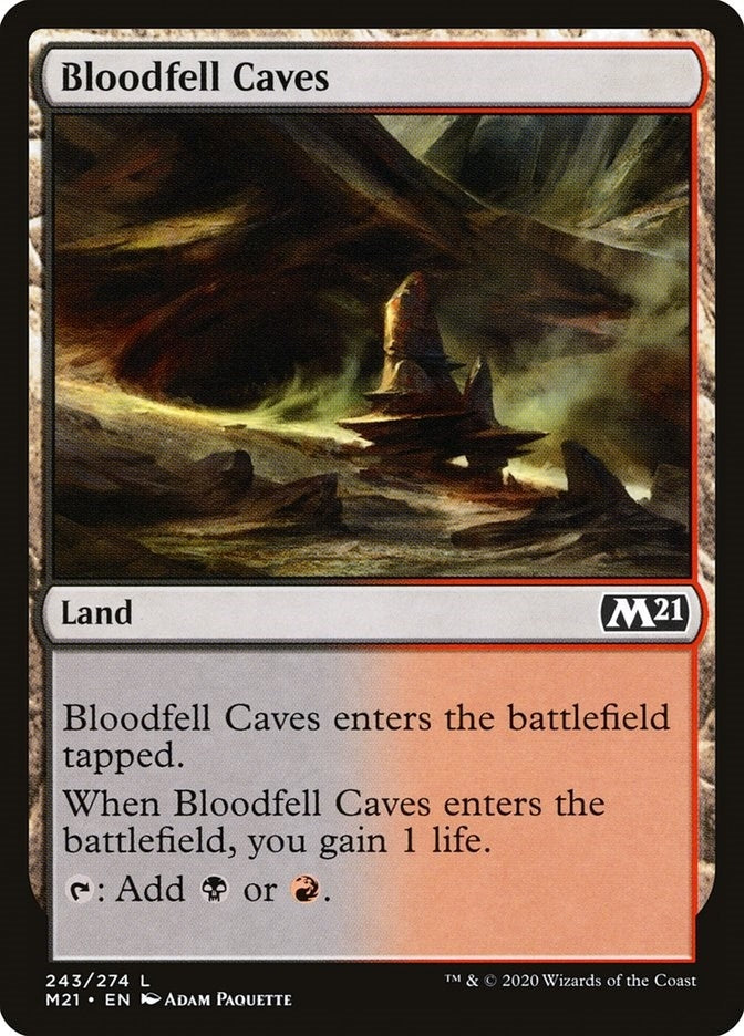 Bloodfell Caves (243) (Core Set 2021)