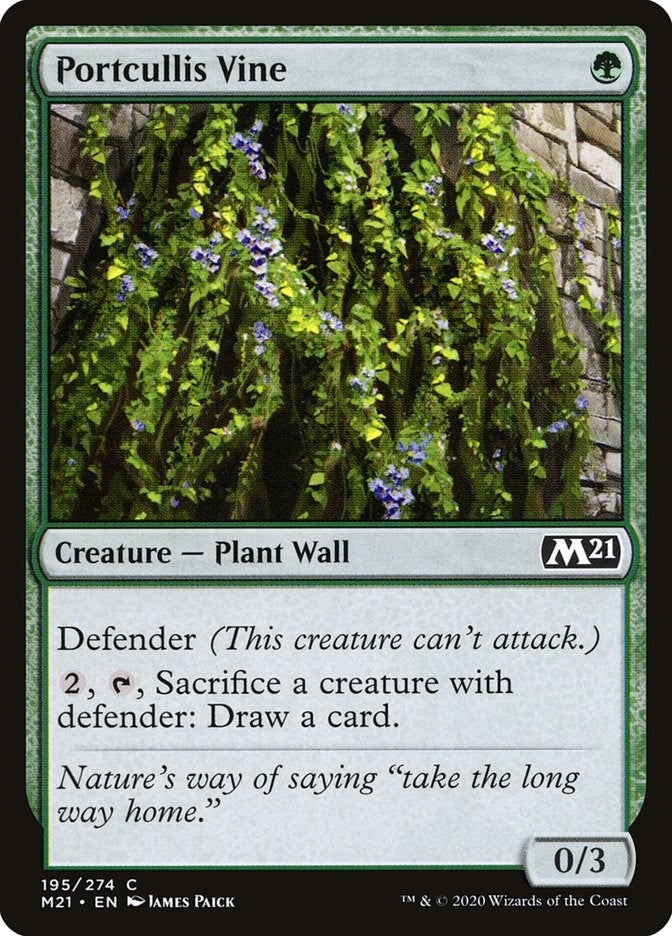 Image for Portcullis Vine (195) (Core Set 2021) - Magic: The Gathering
