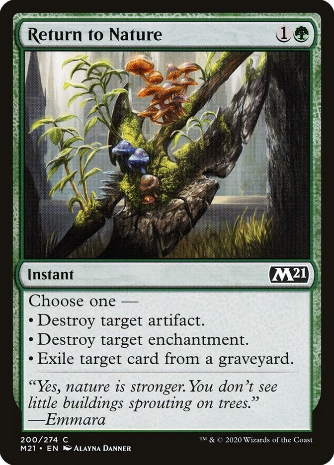 Image for Return to Nature (200) (Core Set 2021) - Magic: The Gathering