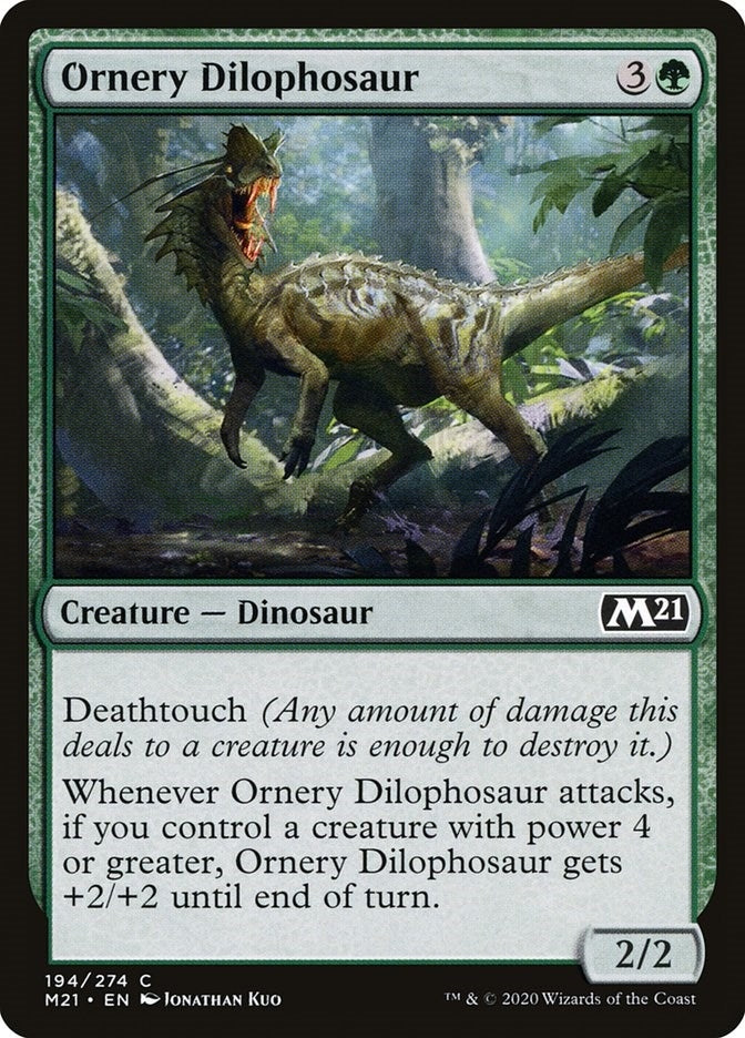 Image for Ornery Dilophosaur (194) (Core Set 2021) - Magic: The Gathering