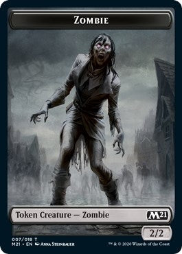 Image for Zombie Token (7) (Core Set 2021) - Magic: The Gathering