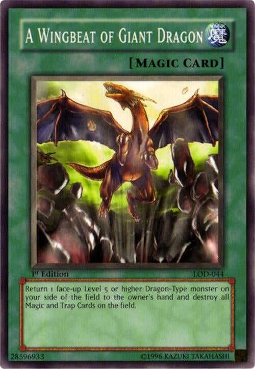 Image for A Wingbeat of Giant Dragon (LOD-044) (Legacy of Darkness) - YuGiOh