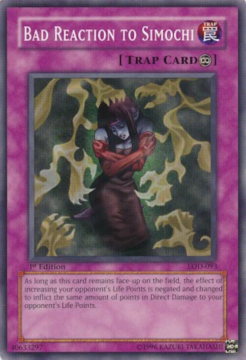 Image for Bad Reaction to Simochi (LOD-093) (Legacy of Darkness) - YuGiOh