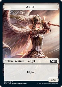 Angel // Cat (011) Double-Sided Token (1 // 11) (Core Set 2021)