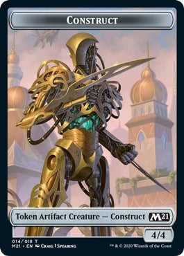 Image for Construct // Zombie Double-Sided Token (14 // 7) (Core Set 2021) - Magic: The Gathering