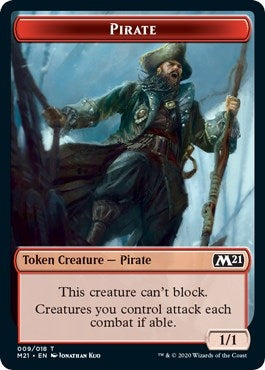 Image for Pirate // Weird Double-Sided Token (9 // 13) (Core Set 2021) - Magic: The Gathering