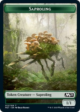 Saproling // Zombie Double-sided Token (12) (Core Set 2021)