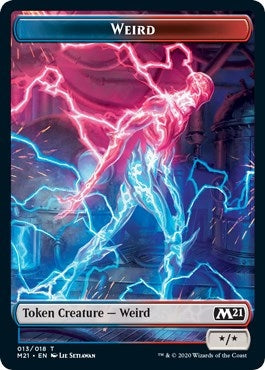 Weird // Zombie Double-Sided Token (13 // 7) (Core Set 2021)