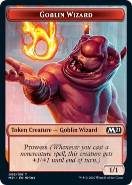 Goblin Wizard // Griffin Double-Sided Token (8 // 3) (Core Set 2021)