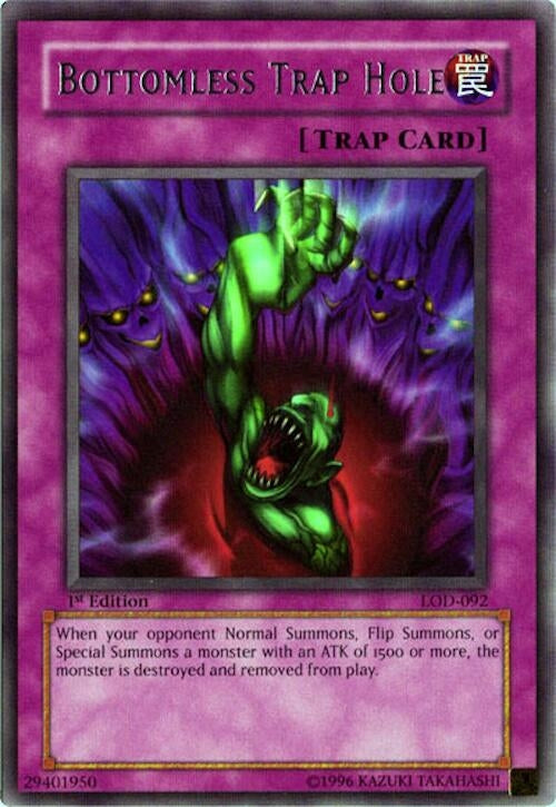 Image for Bottomless Trap Hole (LOD-092) (Legacy of Darkness) - YuGiOh
