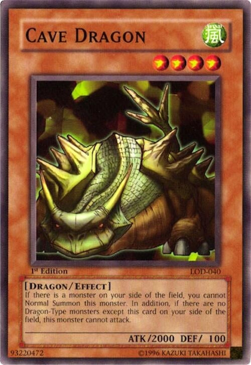 Image for Cave Dragon (LOD-040) (Legacy of Darkness) - YuGiOh