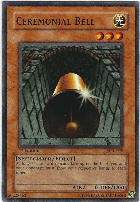 Image for Ceremonial Bell (MRL-092) (Magic Ruler) - YuGiOh
