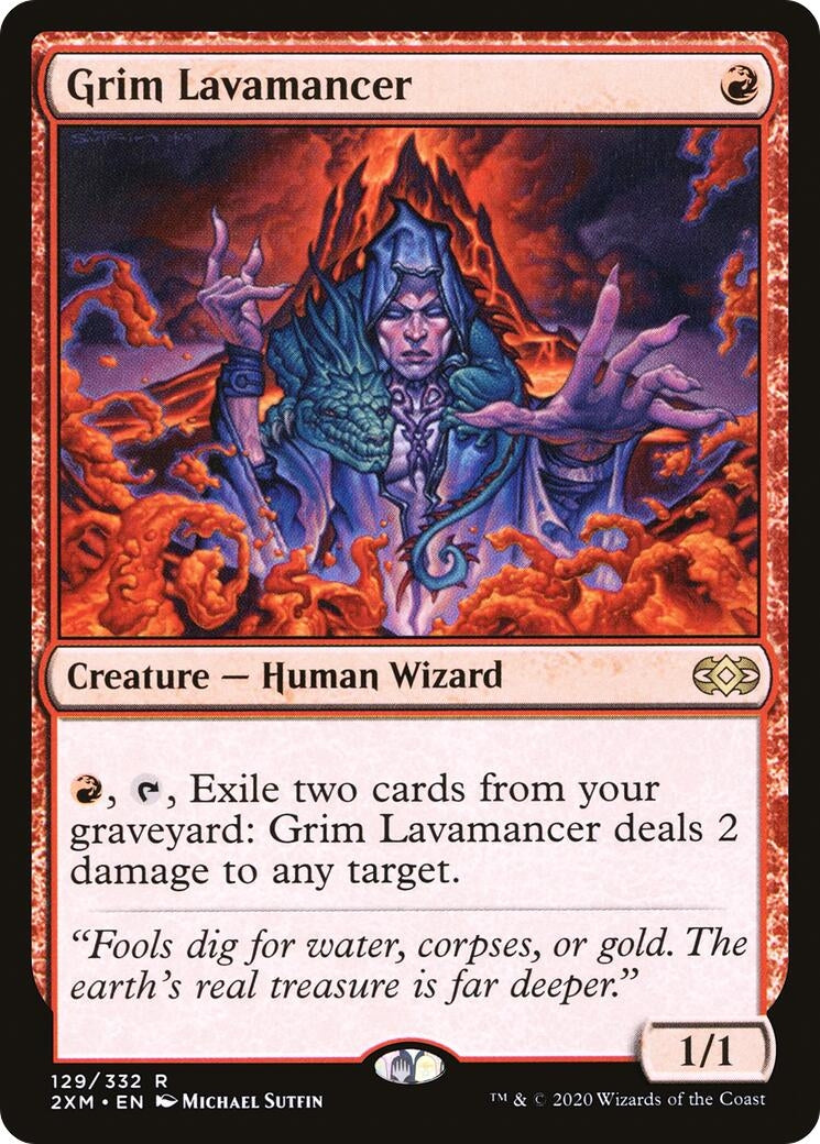 Image for Grim Lavamancer (129) (Double Masters) - Magic: The Gathering