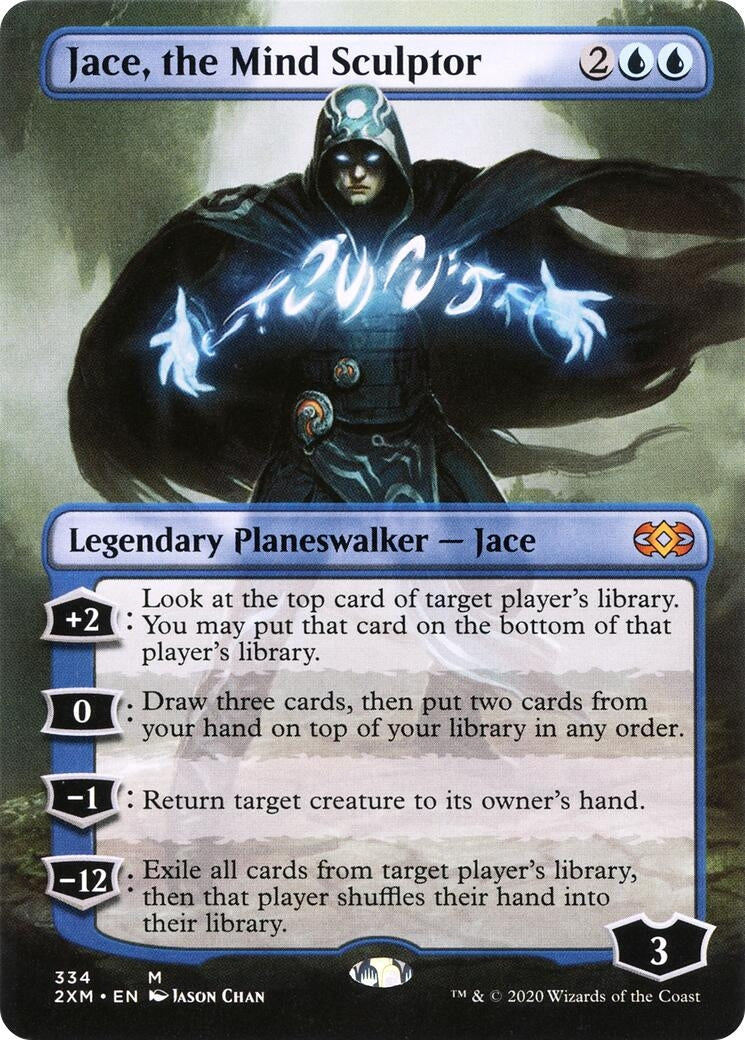 Image for Jace, the Mind Sculptor (Borderless) (334) (Double Masters) - Magic: The Gathering