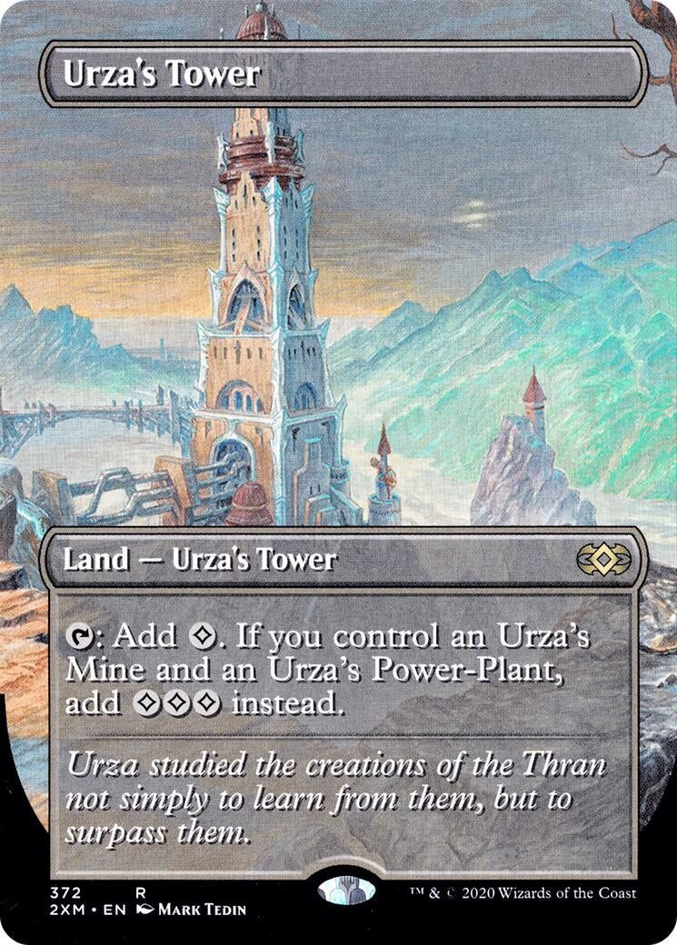 Image for Urza's Tower (Borderless) (372) (Double Masters) - Magic: The Gathering