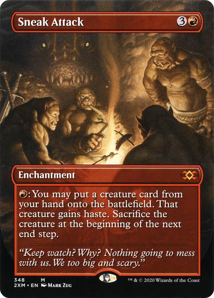 Image for Sneak Attack (Borderless) (348) (Double Masters) - Magic: The Gathering