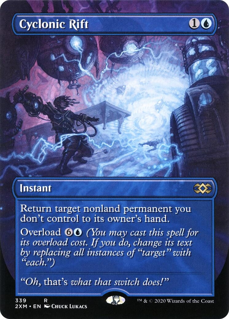 Image for Cyclonic Rift (Borderless) (339) (Double Masters) - Magic: The Gathering