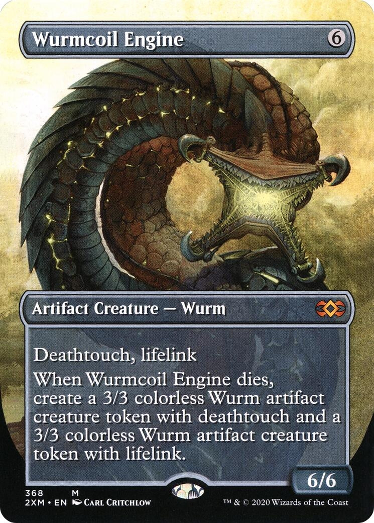 Image for Wurmcoil Engine (Borderless) (368) (Double Masters) - Magic: The Gathering
