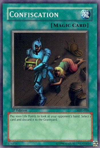 Image for Confiscation (MRL-038) (Magic Ruler) - YuGiOh