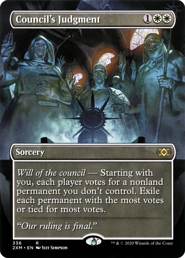 Image for Council's Judgment (Borderless) (336) (Double Masters) - Magic: The Gathering