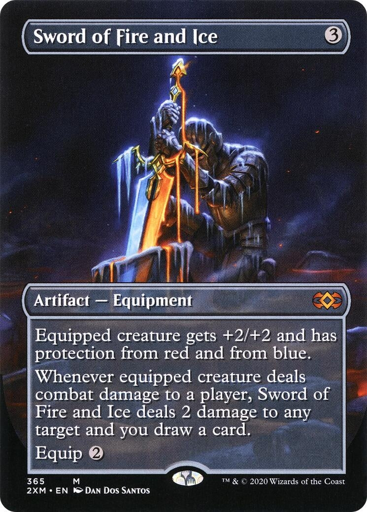 Sword of Fire and Ice (Borderless) (365) (Double Masters)