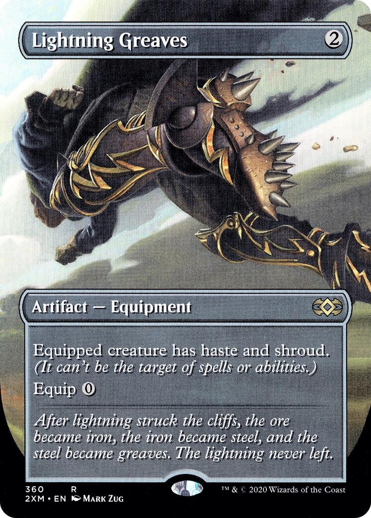 Image for Lightning Greaves (Borderless) (360) (Double Masters) - Magic: The Gathering