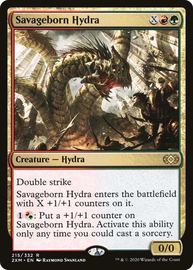 Image for Savageborn Hydra (215) (Double Masters) - Magic: The Gathering