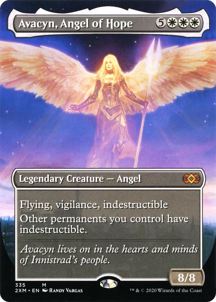 Avacyn, Angel of Hope (Borderless) (335) (Double Masters)